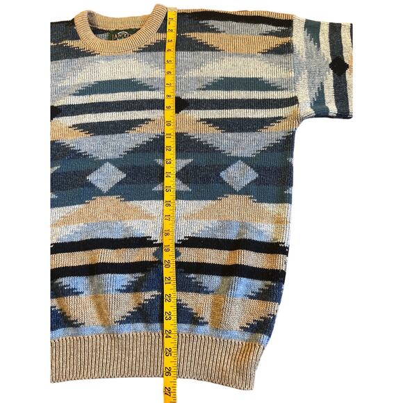 VTG Jantzen Grandpa Sweater Ski Lodge Aztec Geometric Pattern Pullover XL - Picture 12 of 13